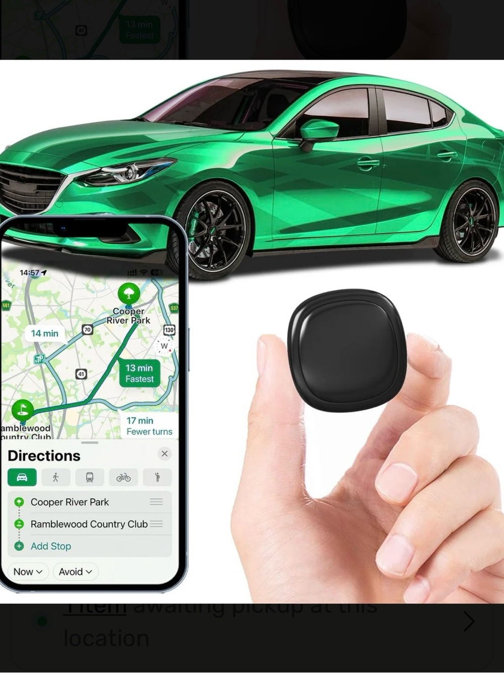 GPS Tracker for Vehicles, Mini Portable Magnetic Car GPS Tracking